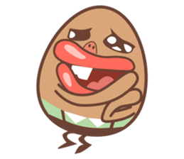 sad egg sticker #6399797