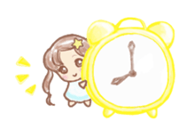 Fluffy Fairy of macaroons color sticker #6400041