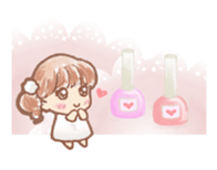 Fluffy Fairy of macaroons color sticker #6400042