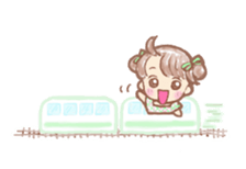 Fluffy Fairy of macaroons color sticker #6400043