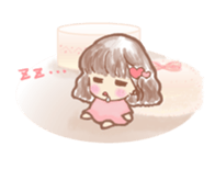 Fluffy Fairy of macaroons color sticker #6400045