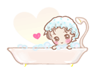 Fluffy Fairy of macaroons color sticker #6400046