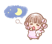 Fluffy Fairy of macaroons color sticker #6400047