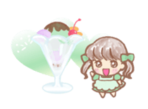 Fluffy Fairy of macaroons color sticker #6400051