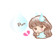 Fluffy Fairy of macaroons color sticker #6400057