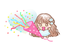 Fluffy Fairy of macaroons color sticker #6400066