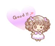 Fluffy Fairy of macaroons color sticker #6400067