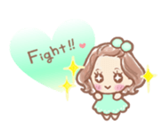 Fluffy Fairy of macaroons color sticker #6400069