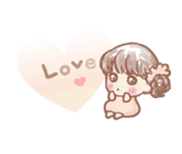 Fluffy Fairy of macaroons color sticker #6400075