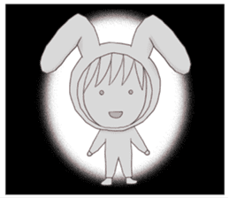 Costume of rabbit. ~English~ sticker #6400675