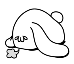 Obesity Rabbit sticker #6401481