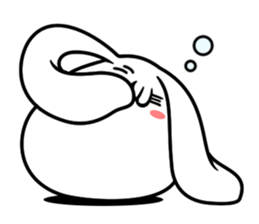 Obesity Rabbit sticker #6401496