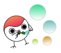 Summer vacation of the sparrow sticker #6401953