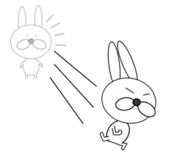 a cool rabbit sticker #6402016