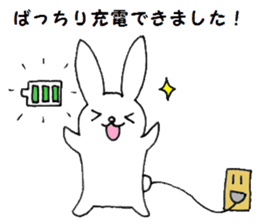 Polite rabbit sticker3 sticker #6403019