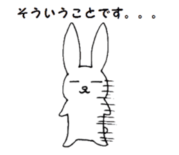 Polite rabbit sticker3 sticker #6403027