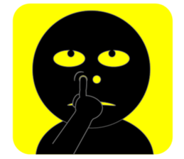 Black Face sticker #6403221