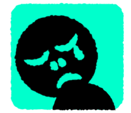 Black Face sticker #6403230