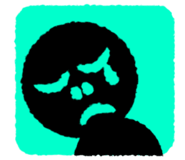 Black Face sticker #6403230