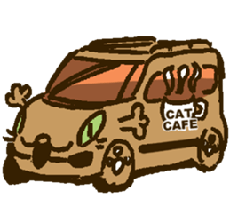 Japanese Cosplay Cat, Russianblue ver.L sticker #6403520