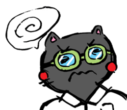 Japanese Cosplay Cat, Russianblue ver.L sticker #6403521