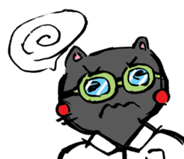 Japanese Cosplay Cat, Russianblue ver.L sticker #6403521