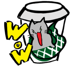 Japanese Cosplay Cat, Russianblue ver.L sticker #6403525