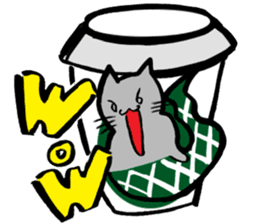 Japanese Cosplay Cat, Russianblue ver.L sticker #6403525