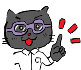 Japanese Cosplay Cat, Russianblue ver.L sticker #6403526