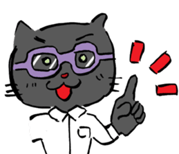 Japanese Cosplay Cat, Russianblue ver.L sticker #6403526