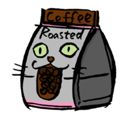 Japanese Cosplay Cat, Russianblue ver.L sticker #6403530