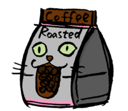 Japanese Cosplay Cat, Russianblue ver.L sticker #6403530