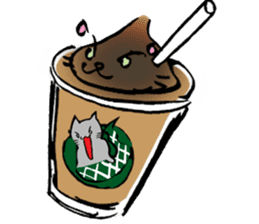 Japanese Cosplay Cat, Russianblue ver.L sticker #6403533