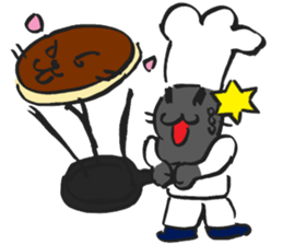 Japanese Cosplay Cat, Russianblue ver.L sticker #6403534