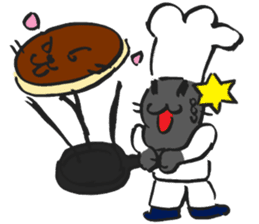 Japanese Cosplay Cat, Russianblue ver.L sticker #6403534