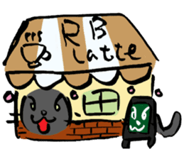 Japanese Cosplay Cat, Russianblue ver.L sticker #6403536