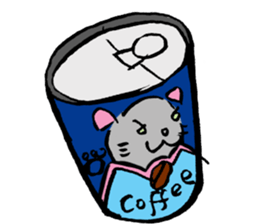 Japanese Cosplay Cat, Russianblue ver.L sticker #6403540