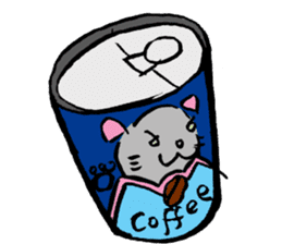 Japanese Cosplay Cat, Russianblue ver.L sticker #6403540