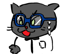 Japanese Cosplay Cat, Russianblue ver.L sticker #6403542