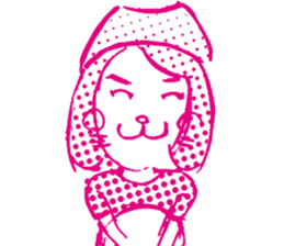 Japanese Cosplay Cat, Russianblue ver.L sticker #6403543