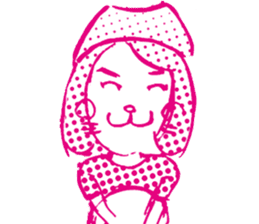 Japanese Cosplay Cat, Russianblue ver.L sticker #6403543