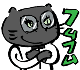 Japanese Cosplay Cat, Russianblue ver.L sticker #6403544