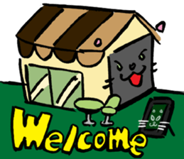 Japanese Cosplay Cat, Russianblue ver.L sticker #6403551