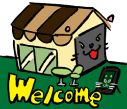 Japanese Cosplay Cat, Russianblue ver.L sticker #6403551