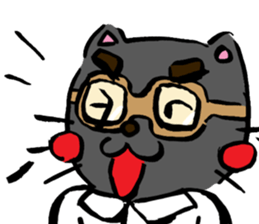 Japanese Cosplay Cat, Russianblue ver.L sticker #6403553