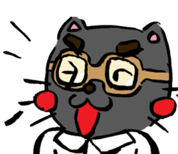 Japanese Cosplay Cat, Russianblue ver.L sticker #6403553