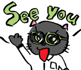 Japanese Cosplay Cat, Russianblue ver.L sticker #6403555