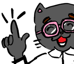 Japanese Cosplay Cat, Russianblue ver.L sticker #6403556