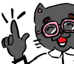 Japanese Cosplay Cat, Russianblue ver.L sticker #6403556