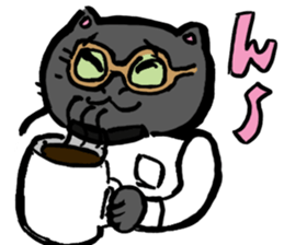 Japanese Cosplay Cat, Russianblue ver.L sticker #6403557